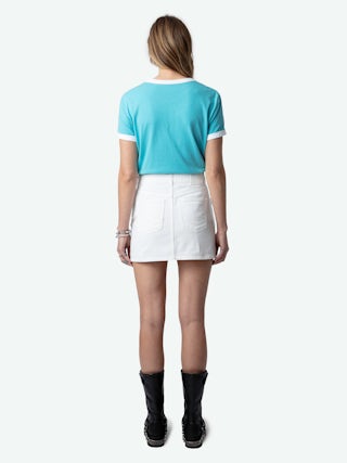 T-shirt Walk - T-shirt à manches courtes avec imprimés blason et cerises.