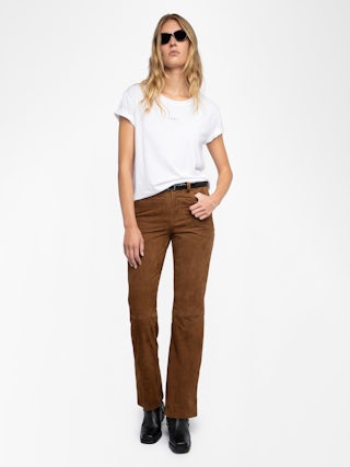 Marta T-shirt - Short-sleeved t-shirt with rhinestone wings on the front.