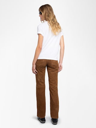 Marta T-shirt - Short-sleeved t-shirt with rhinestone wings on the front.