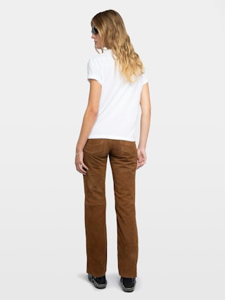 Marta T-shirt - Short-sleeved t-shirt with rhinestone wings on the front.