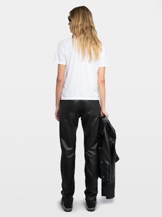 Marta T-shirt - White short-sleeve T-shirt with signature crystal wings on the back.