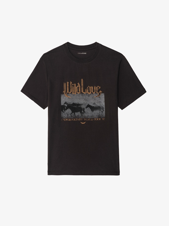 T-shirt Edwin Dark Chocolate - Taille S - Zadig & Voltaire - Modalova