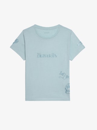 T-shirt Alys - T-shirt manches courtes avec multicusto strass.