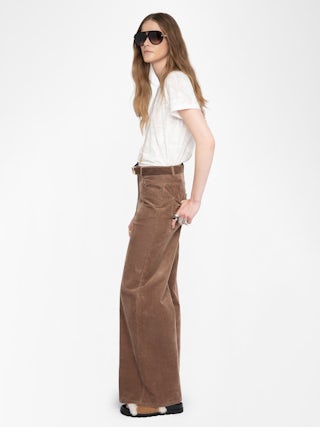 Alys T-shirt - Short-sleeved t-shirt in devore cotton.