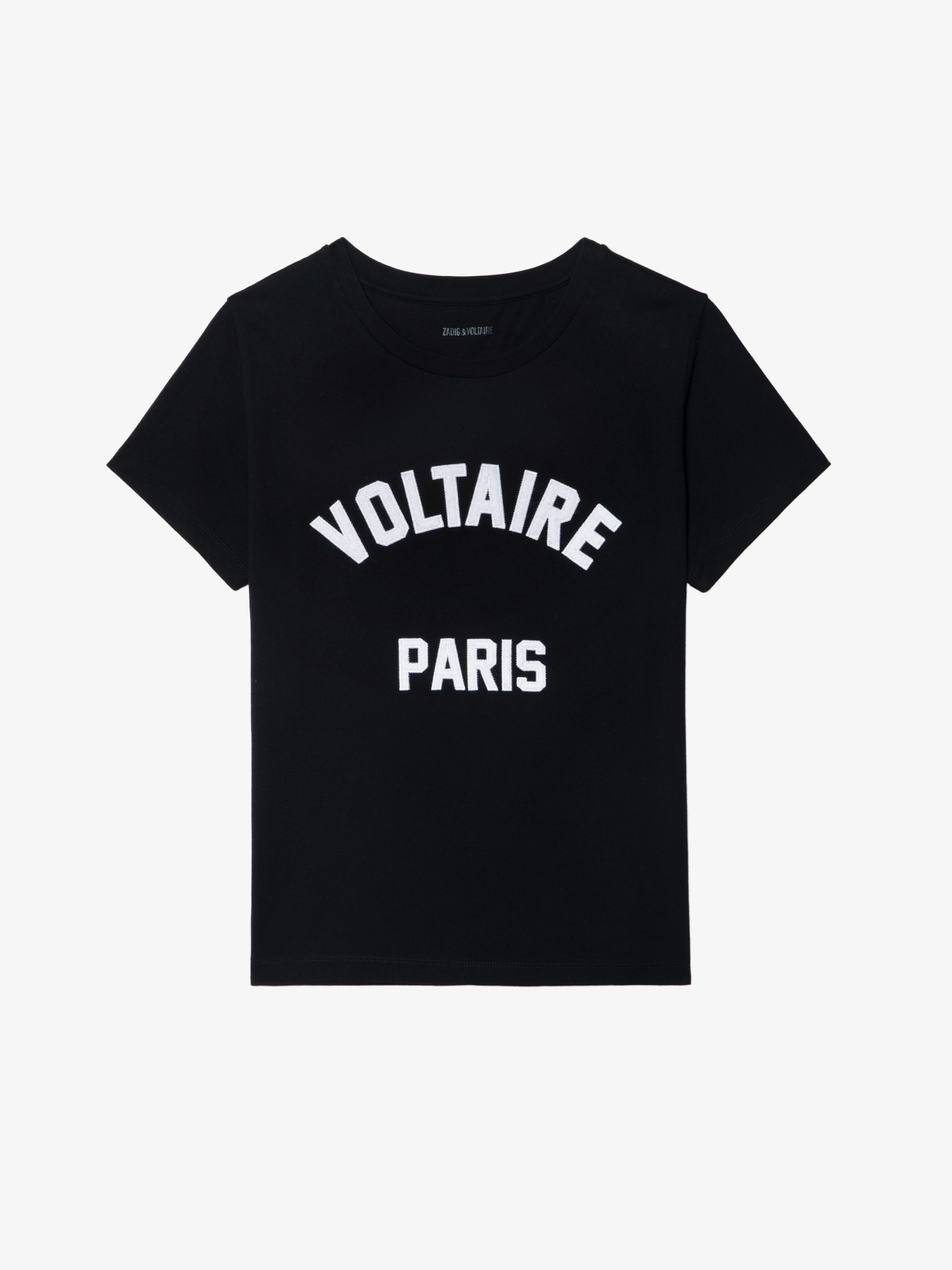 【関税込み】Alys Hc Voltaire Paris T-Shirt - Zadig & Voltair Alys Black Cotton T-shirt Voltaire Paris | Zadig&Voltaire