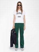 T-shirt Alys - T-shirt a maniche corte con patch con scritta sul davanti.
