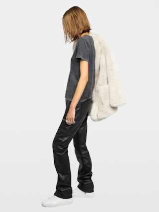 T-shirt Alys - T-shirt col rond et manches courtes avec customisation strass.