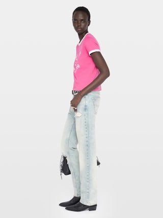 T-shirt Woos - Crew-neck short-sleeved t-shirt with front crest.