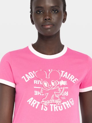 T-shirt Woos - Crew-neck short-sleeved t-shirt with front crest.