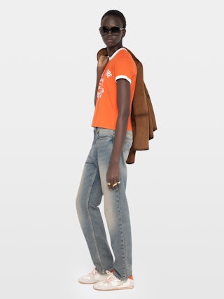 T-shirt Woos - Crew-neck t-shirt with short sleeves and front crest.