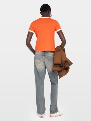 T-shirt Woos - Crew-neck t-shirt with short sleeves and front crest.