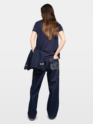 T-shirt Walk - T-shirt col rond et manches courtes avec customisation strass.