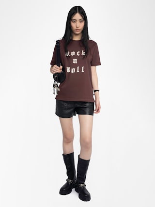 Edwin T-shirt - Short-sleeved oversized round neck t-shirt.