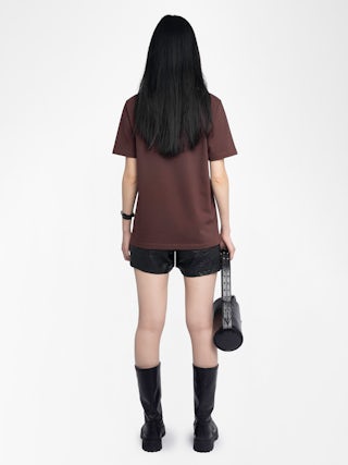 Edwin T-shirt - Short-sleeved oversized round neck t-shirt.