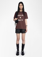 T-shirt Edwin - Short-sleeved oversized round neck t-shirt.
