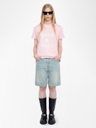T-shirt Edwin - Short-sleeved loose-fitting round neck T-shirt.