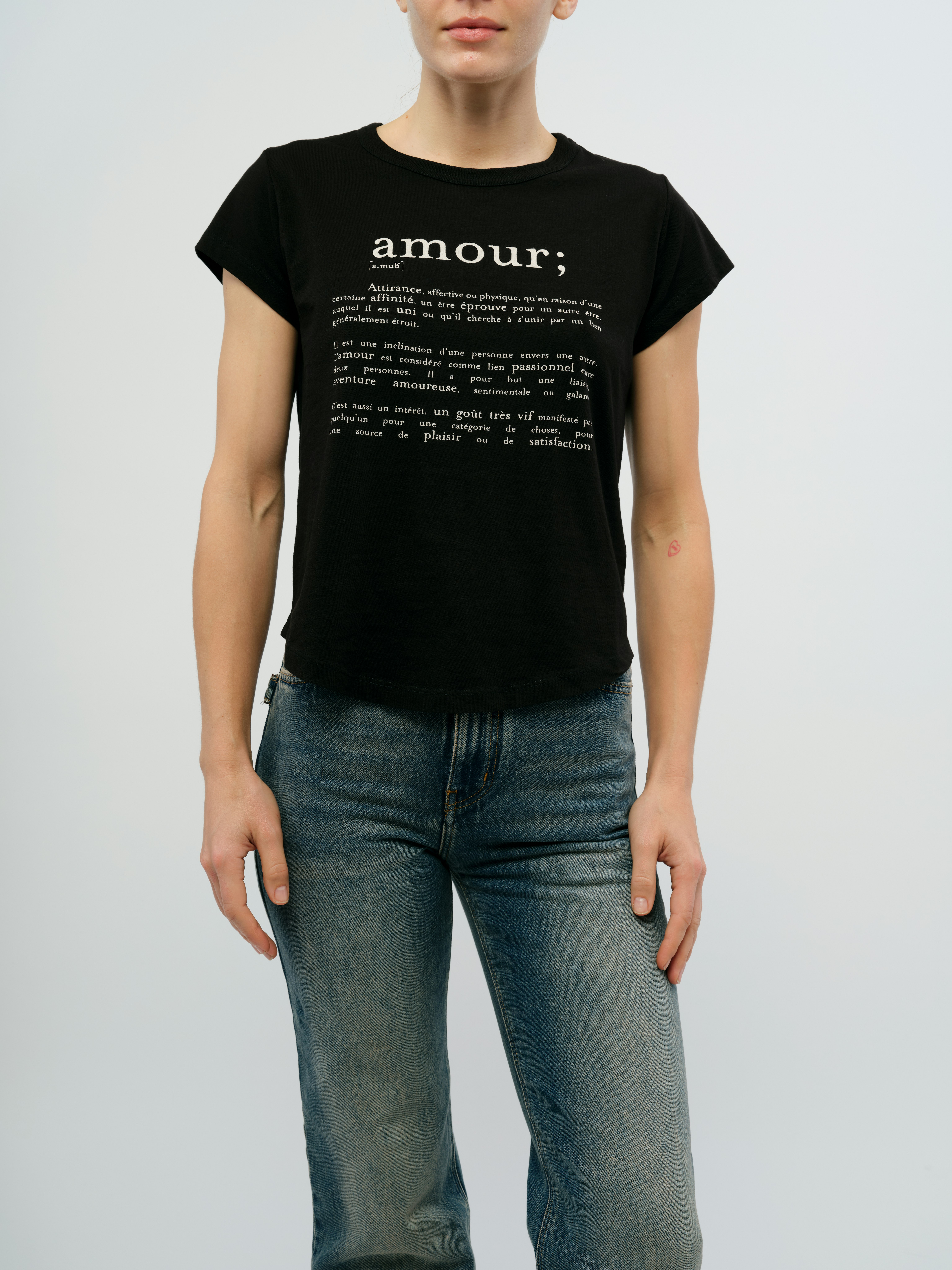 Woop Amour T-Shirt - Casual tee with bold “Amour” graphic.