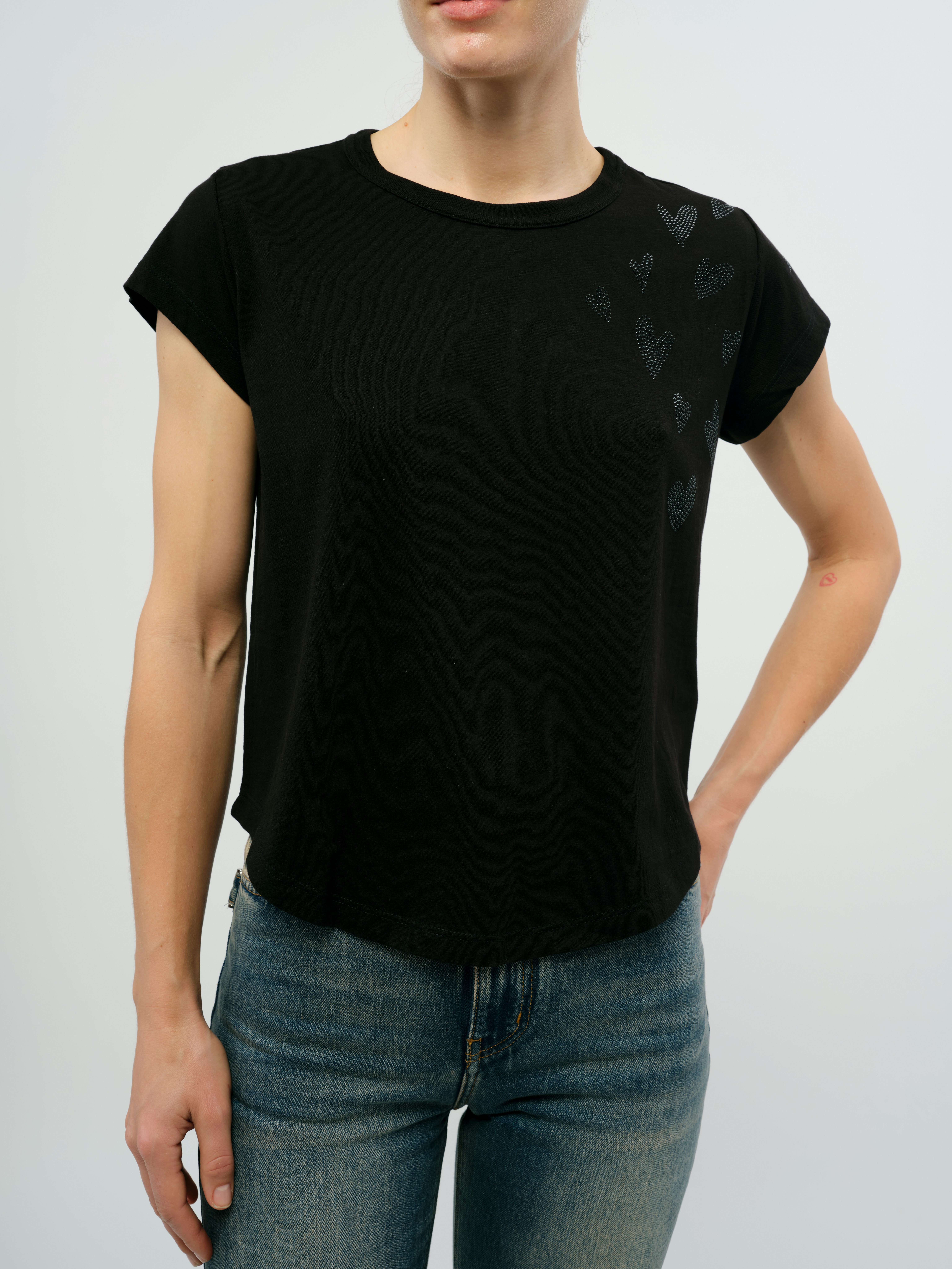 Woop Rain Heart T-Shirt - T-shirt with a rain-inspired heart design.