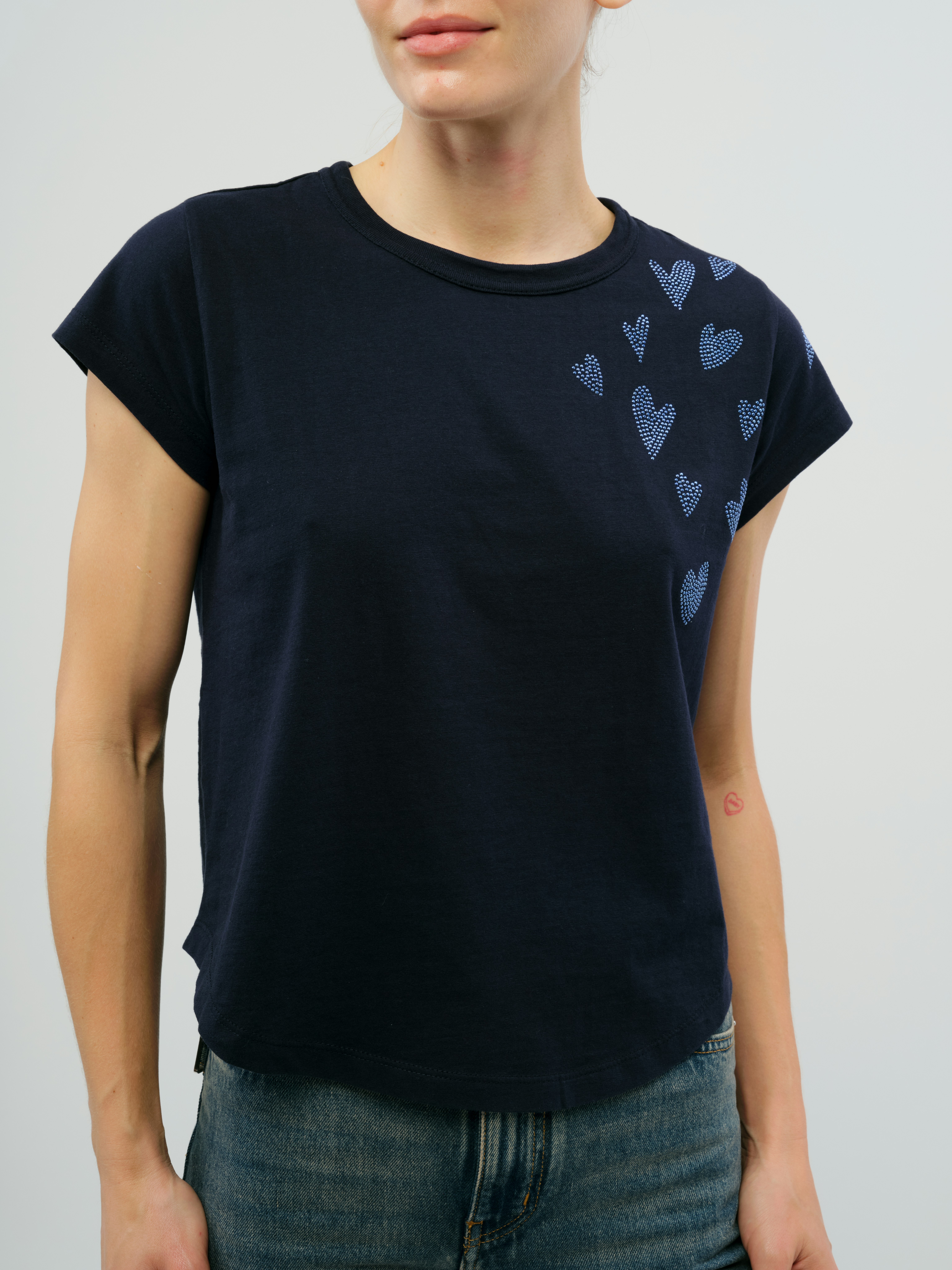 Woop Rain Heart T-Shirt - T-shirt with a rain-inspired heart design.
