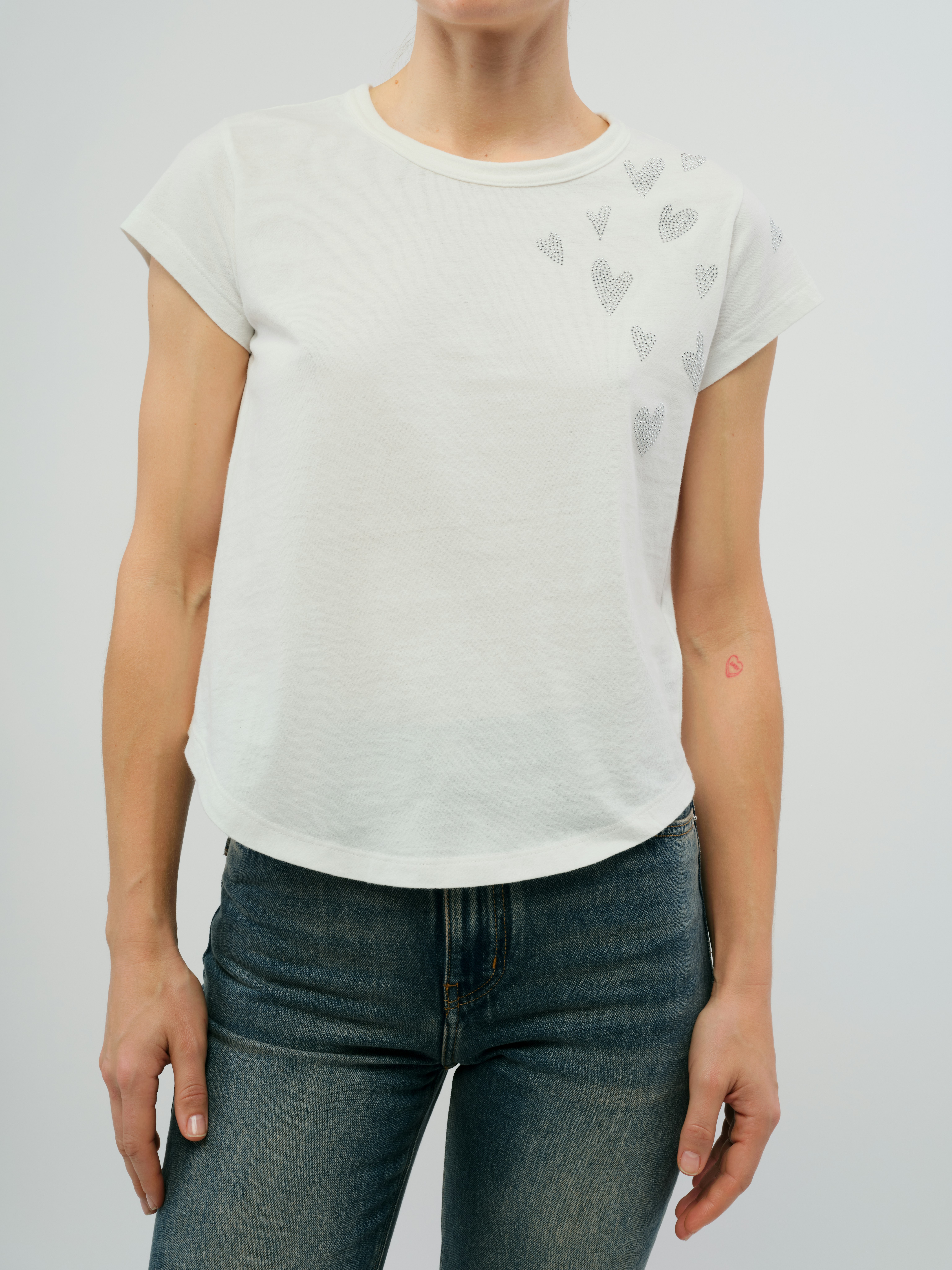 Woop Rain Heart T-Shirt - T-shirt with a rain-inspired heart design.