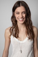 Dean Wings Tank Top - Women's linen tank top in clay colour