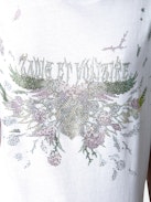 Cécilia Concert Diamanté Tank Top - White organic cotton tank top with diamanté Concert motif.