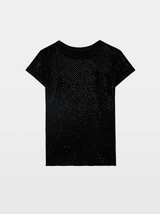 Cecilia Tank Top - Mit Strasssteinen besetztes Tanktop mit Rundhalsausschnitt.