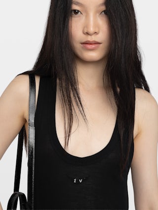 Débardeur Bianca - Débardeur en côtes légères.