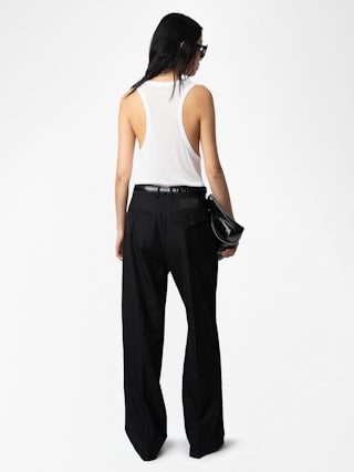 Débardeur Bianca - Débardeur en côtes légères.