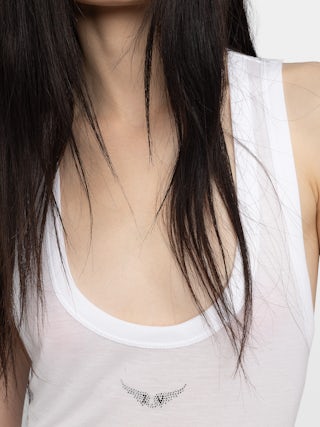 Débardeur Bianca - Débardeur en côtes légères.