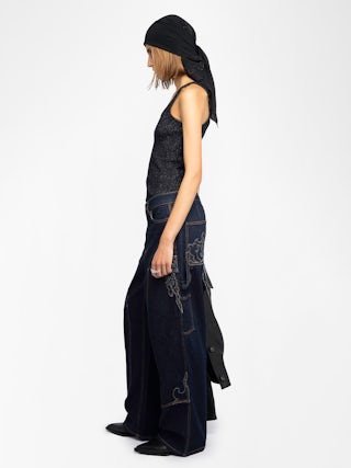 Alba Tank Top - Tank top in rib knit with shiny yarn.