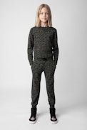 Steevy Girls’ Trousers - Girls’ khaki knit trousers