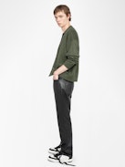 Mirko Cardigan - Long-sleeved buttoned cardigan, customised tag on the back.