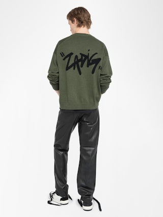 Mirko Cardigan - Long-sleeved buttoned cardigan, customised tag on the back.