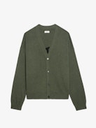 Mirko Cardigan - Long-sleeved buttoned cardigan, customised tag on the back.