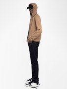 Clash Cardigan 100% Merino Wool - Hooded cardigan with zip closure and rock n roll writing on the back.