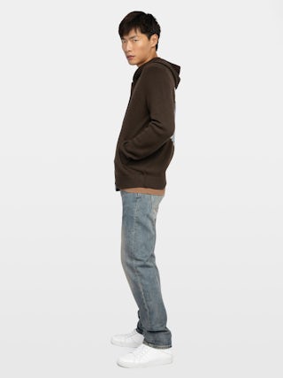 Cardigan Oliver - Hooded sweatshirt with customisation on the back.