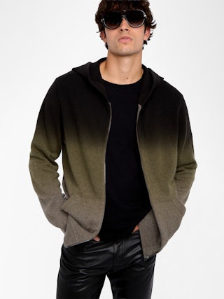 Clash Cardigan - Zip-up cardigan with hood.