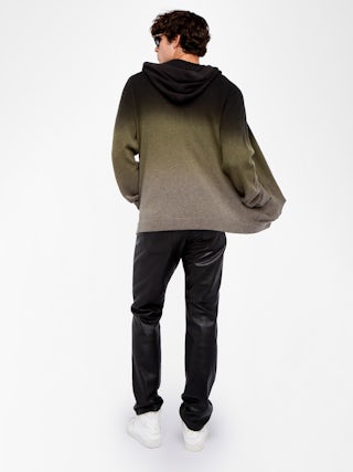 Cardigan Clash - Cardigan zippé avec capuche.