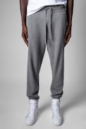 Hose Nick Skull - Graue Jogginghose für Herren aus Merinowolle