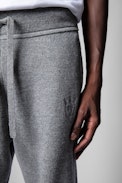 Hose Nick Skull - Graue Jogginghose für Herren aus Merinowolle