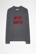 Pullover Kennedy Artist Wanted - Herren-Pullover aus grauer Merinowolle Artis Wanted