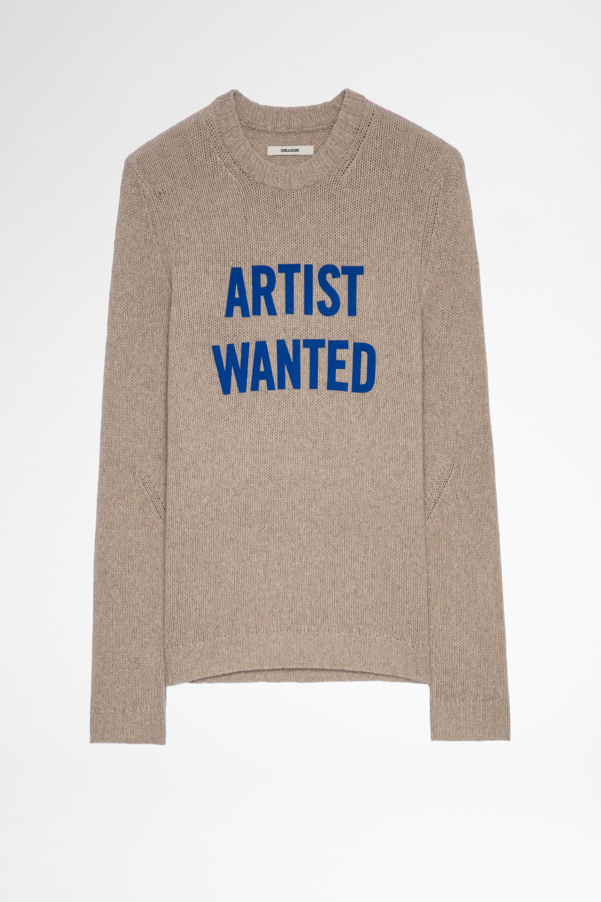 Kennedy Artist Wanted Sweater Men's beige merino sweater Artist Wanted