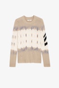 Pullover Kennedy Kaschmir - Herren-Kaschmirpullover mit Batikprint
