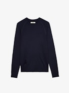 Thomaso Sweater - Men’s navy blue sweatshirt with ZV embroidery.