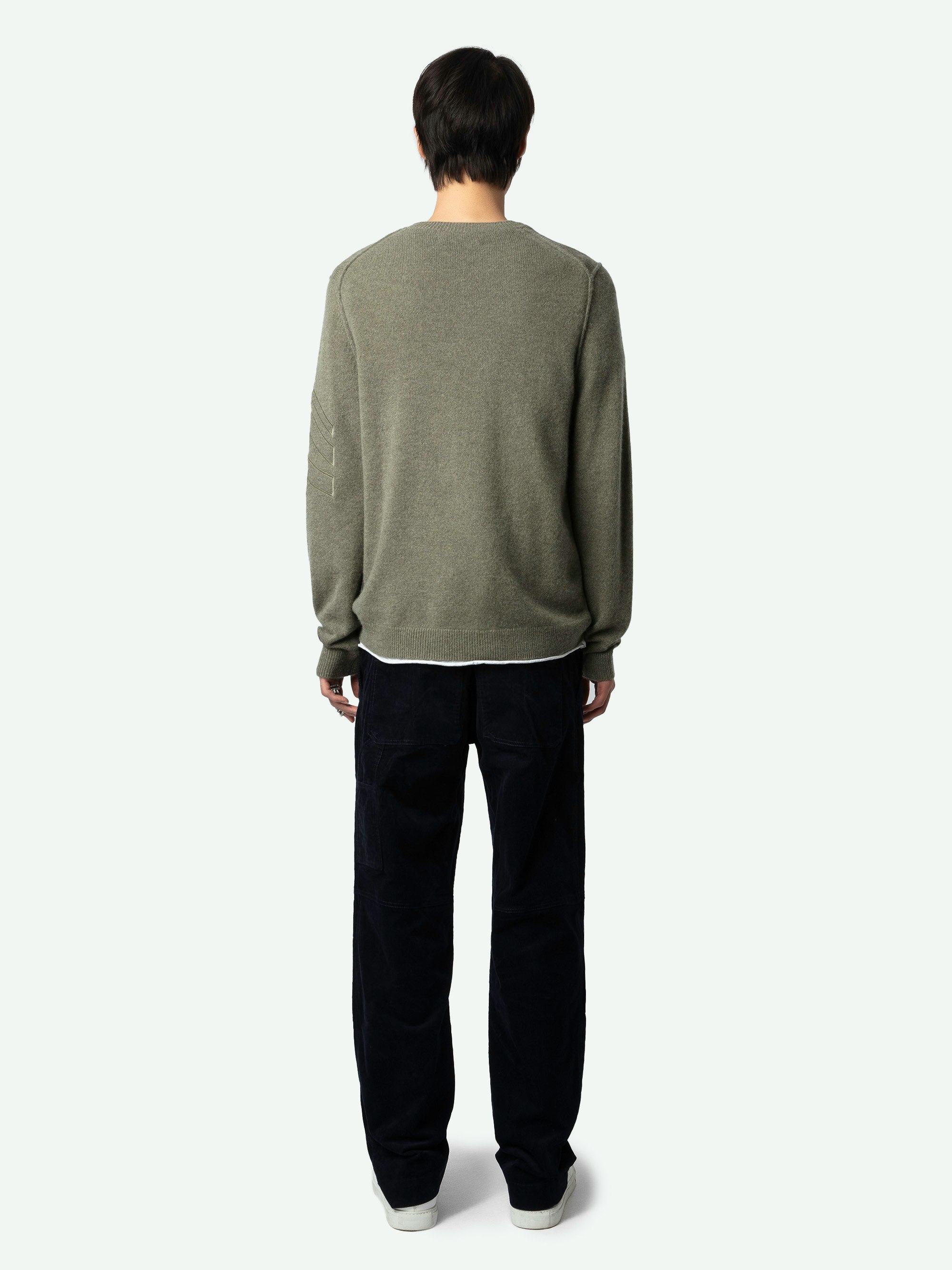 Kennedy Cashmere Sweater sweater kaki men | Zadig&Voltaire