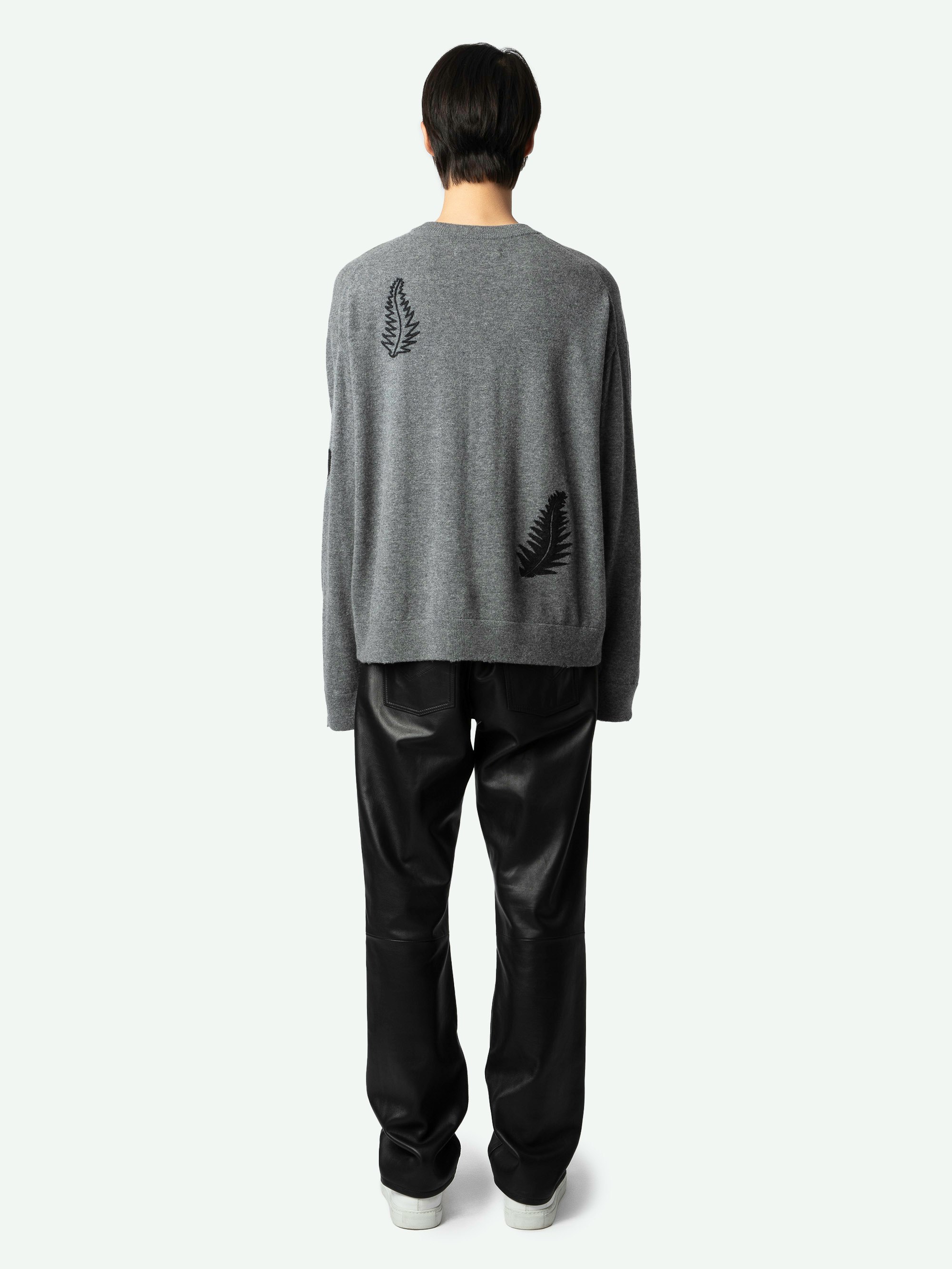 ZADIG＆VOLTAIRE パーカー 光沢グレー 綿 M C2270 Zadig & Voltaire Spencer Multicusto Skull Heart Grey Hoodie