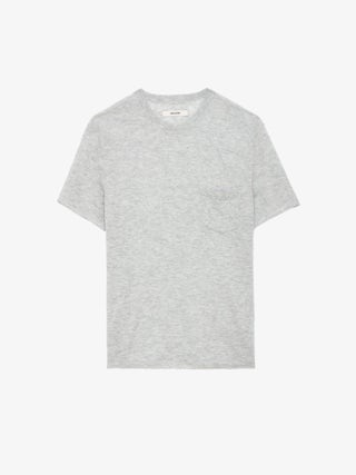 Jimmy Jumper 100% Cashmere - Round neck jumper with short sleeves.