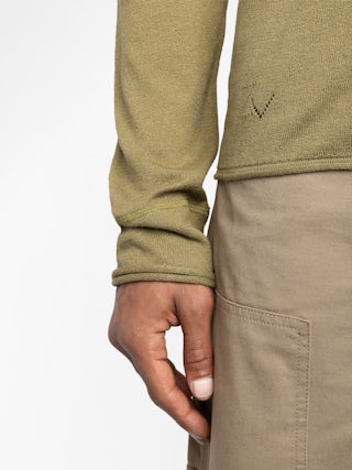 Maglia Veiss - Maglia fine con collo abbottonato.