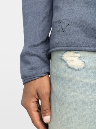 Pull Veiss - Pull fin avec col boutonné.